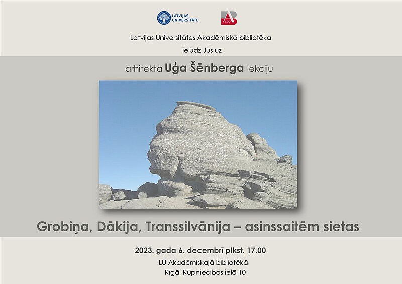 Arhitekta Uģa Šēnberga lekcija  “Grobiņa, Dākija, Transsilvānija – asinssaitēm sietas”