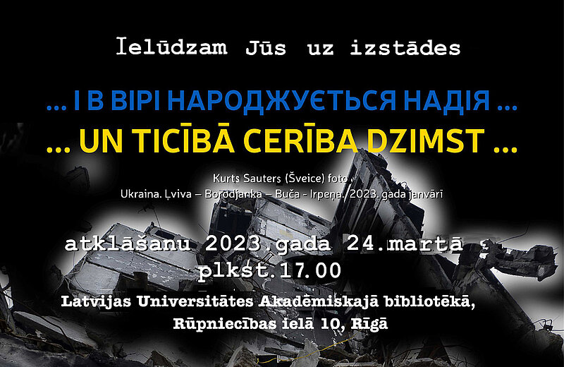 LU Akadēmiskajā bibliotēkā atklās divas izstādes, kas veltītas Ukrainai